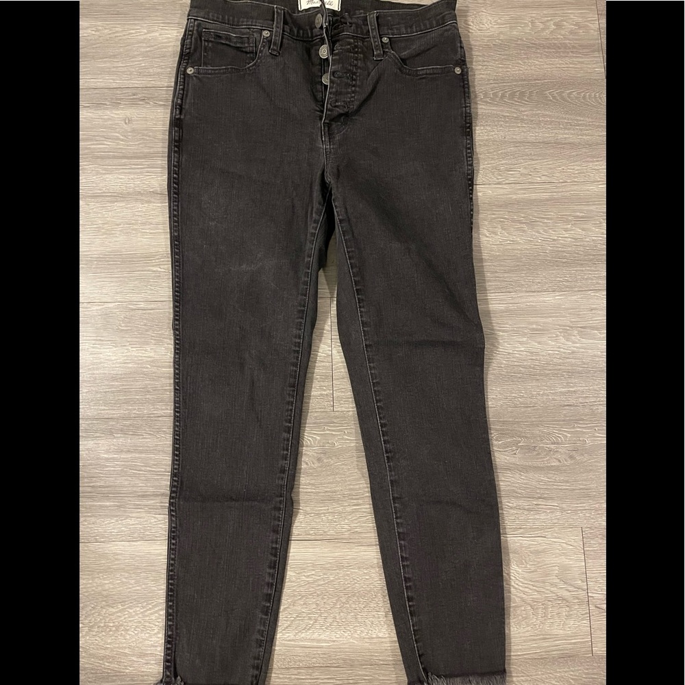 Madewell Washed black skinny Jeans